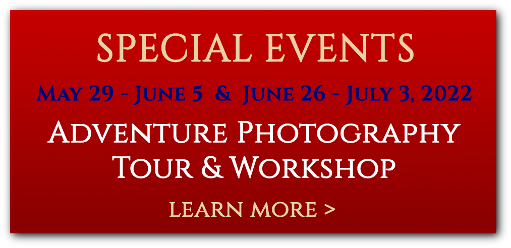 Adventure Photography Tour and Workshop 2022